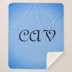 Sangria Cornflower Blue  Sherpa Blanket