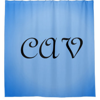 Sangria Cornflower Blue Shower Curtain