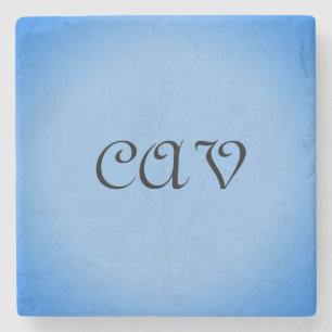 Sangria Cornflower Blue Stone Coaster
