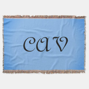 Sangria Cornflower Blue  Throw Blanket
