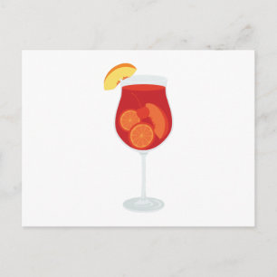 Sangria Drink Postcard