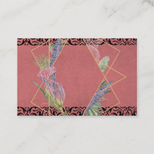 Sangria Floral Watercolor Designer Business Card