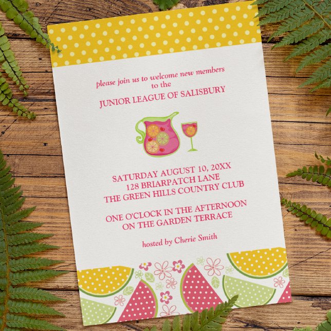 Sangria Garden Party Invitations (Creator Uploaded)
