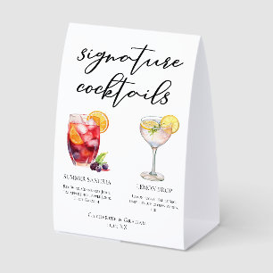 Sangria Lemon Drop Wedding Signature Cocktails