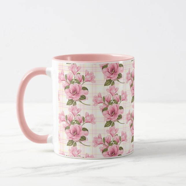 Sangria Lemonaide Punch Plaid Mug (Left)