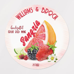 Sangria Mix Fruit Bottle