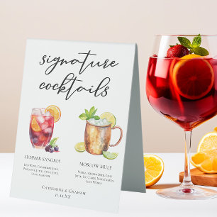 Sangria Moscow Mule Signature Cocktails Menu