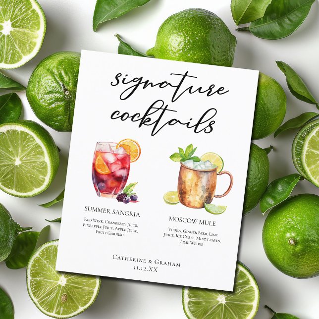 Sangria Moscow Mule Signature Cocktails Menu (Creator Uploaded)