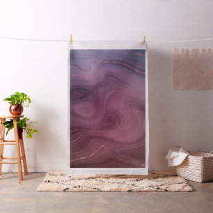 Sangria Strata   Moody Pink and Purple Luxe Agate Fabric