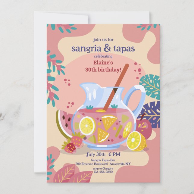 Sangria Time Invitation (Front)