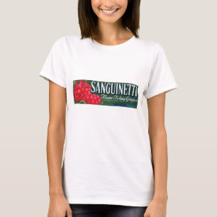 Sanguinetti Grapes Label T-Shirt