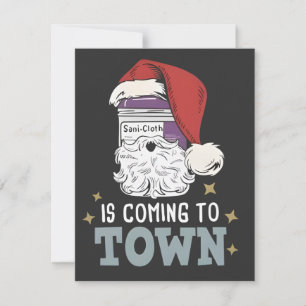 Sani Cloth Christmas Nurse Holiday Medical Nurse Card