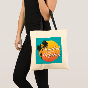 Sanibel Captiva Islands Florida Illustration Tote Bag