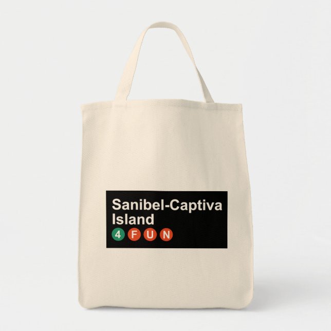 Sanibel-Captive Grocery Tote Bag (Front)