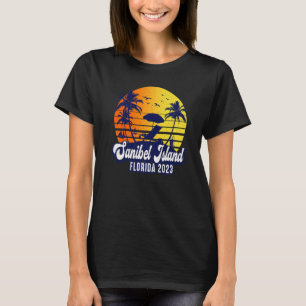 Sanibel Island 2023 Florida Sunset Beach Retro Pre T-Shirt
