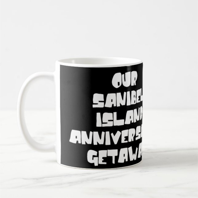 Sanibel Island Anniversary Coffee Mug (Left)