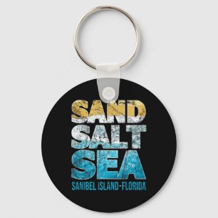 Sanibel Island Beach Florida Sand Salt Sea T Shirt Key Ring
