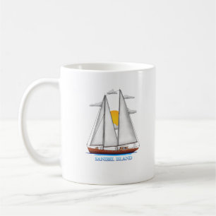 Sanibel Island Coastal Nautical Sailing Sailor Coffee Mug