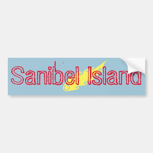 Sanibel Island fireball bumper sticker (Front)