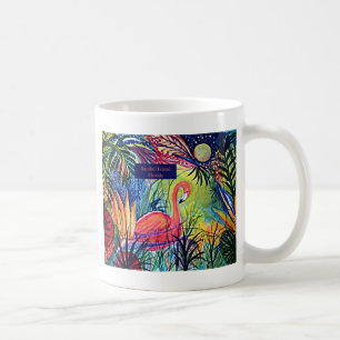 Sanibel Island Flamingo Art Coffee Mug
