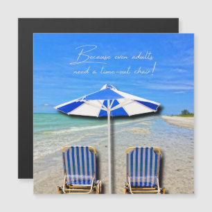 Sanibel Island Florida Beach Adult Time Out Chair