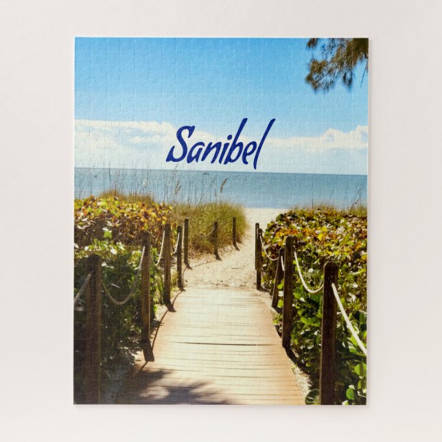 Sanibel Island Florida Beach Ocean Jigsaw Puzzle (Vertical)