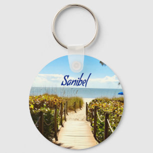 Sanibel Island Florida Beach Ocean Key Ring