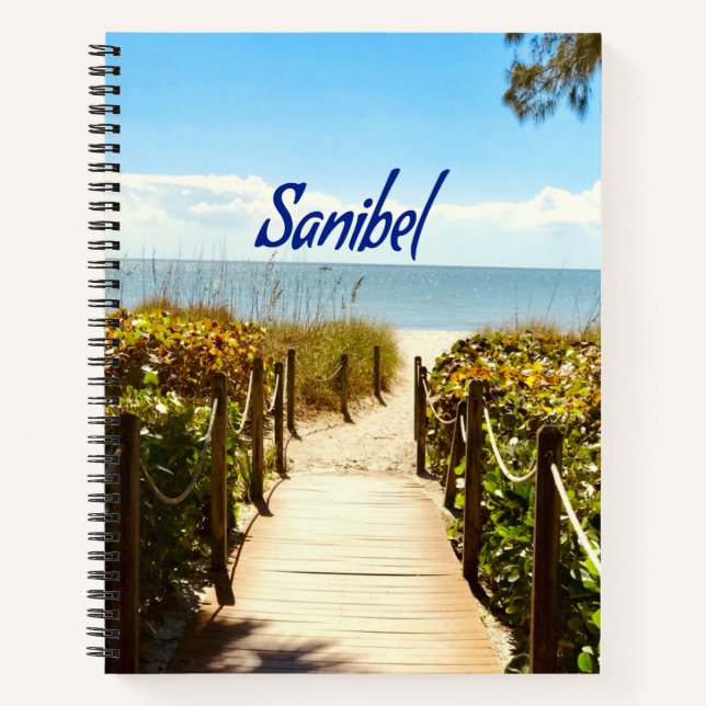 Sanibel Island Florida Beach Ocean Notebook (Front)