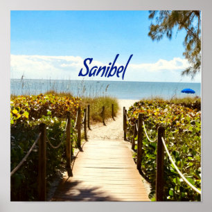 Sanibel Island Florida Beach Ocean Poster