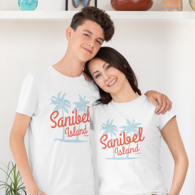 Sanibel Island Florida Coral Ocean Souvenir T-Shirt (Creator Uploaded)