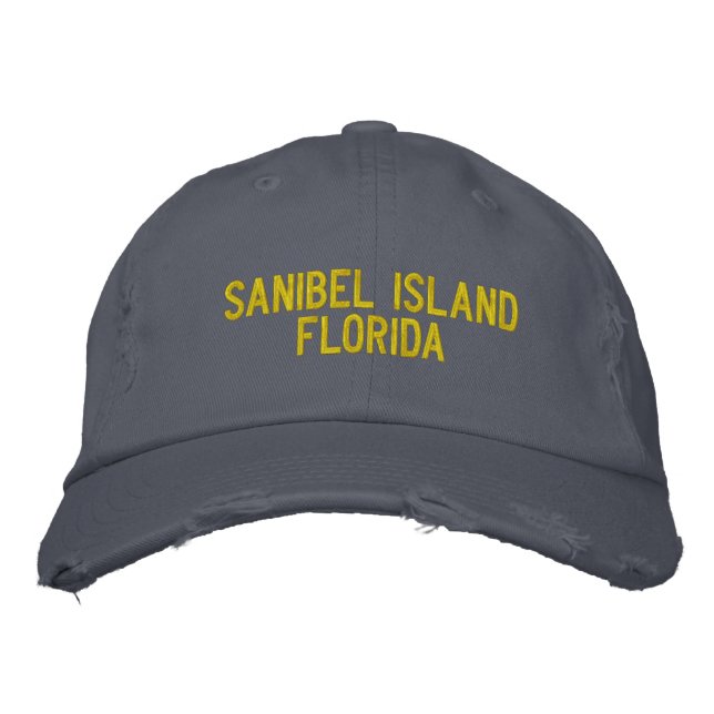 Sanibel Island, Florida Embroidered Cap (Front)