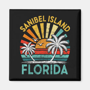 Sanibel Island Florida Family Vacation Vintage Magnet