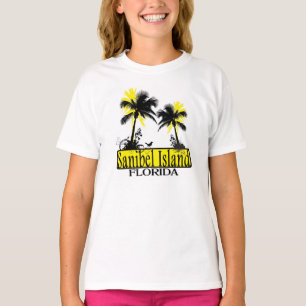 Sanibel Island Florida girls palm tree tee