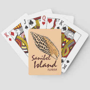 Sanibel Island Florida Junonia shell playing cards