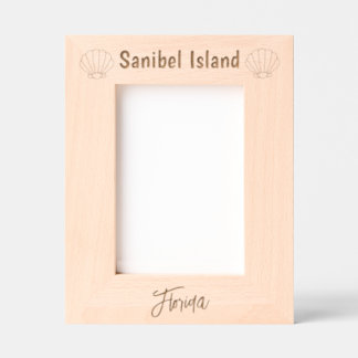 Sanibel Island Florida Laser Engraved Frame
