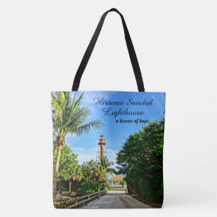 Sanibel Island Florida Lighthouse Beacon of Hope  Tote Bag