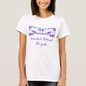 Sanibel Island Florida Pretty Art Deco Mermaids T-Shirt (Front)