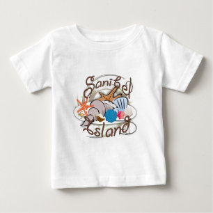 Sanibel Island Florida seashell design Baby T-Shirt