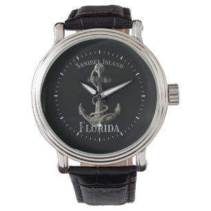 Sanibel Island Florida Vacation Nautical Anchor Sa Watch