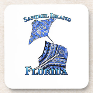 Sanibel Island Florida Vacation Tribal Stingray Coaster