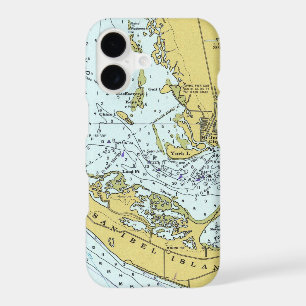 Sanibel Island Florida vintage map