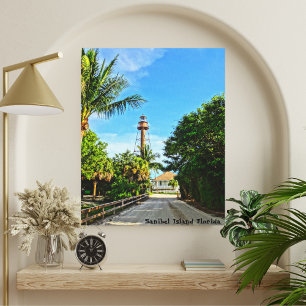 Sanibel Island Lighthouse Florida Gulf Coast Canvas Print