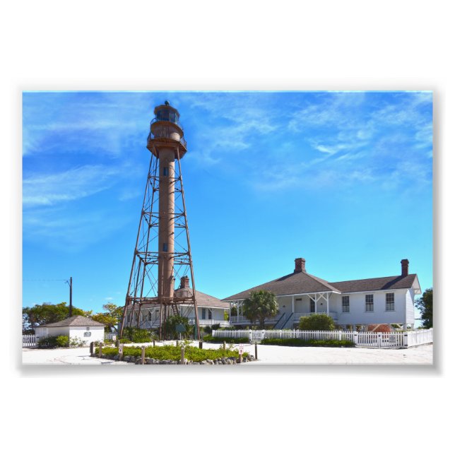 Sanibel Island Lighthouse, Florida Photo Print (Front)