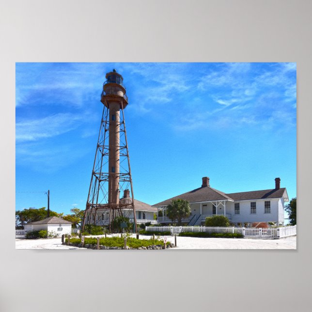 Sanibel Island Lighthouse Poster (Front)
