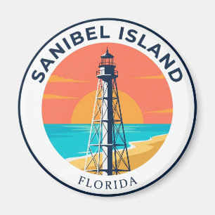 Sanibel Island Lighthouse USA Magnet