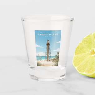 Sanibel Island Lighthouse USA Shot Glass