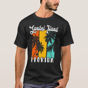 Sanibel Island Palm Trees Beach Florida Vacation F T-Shirt