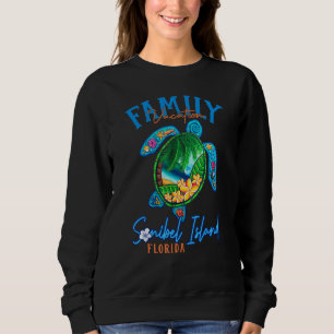 Sanibel Island Sea Turtle Florida Matching Family Sweatshirt