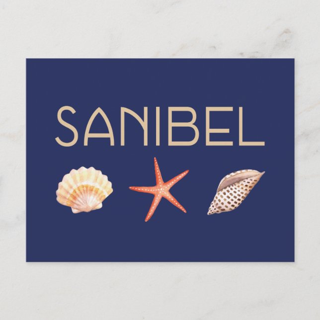 Sanibel Island Seashells Postcard (Front)