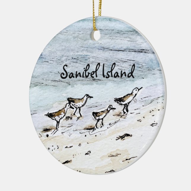 Sanibel Island souvenir Christmas Ornament (Left)